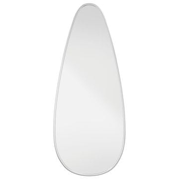 Vidaxl Stensko ogledalo srebrno 60x25 cm