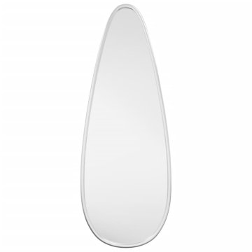 Vidaxl Stensko ogledalo srebrno 40x15 cm