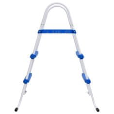 Vidaxl Lestev za bazen modra in bela 84 cm jeklo