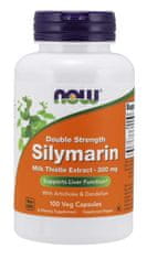 NOW Foods Double Strength Silymarin ekstrakt mlečnega badlja, 300 mg, 100 zeliščnih kapsul