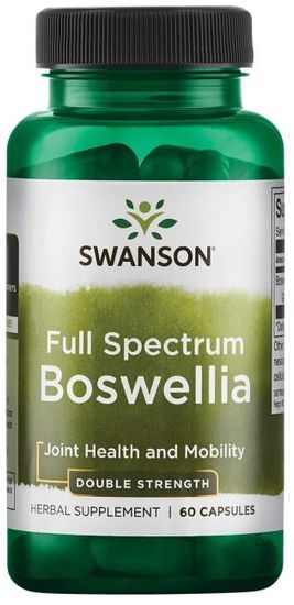 Swanson Full Spectrum Boswellia, 800 mg dvojne moči, 60 kapsul