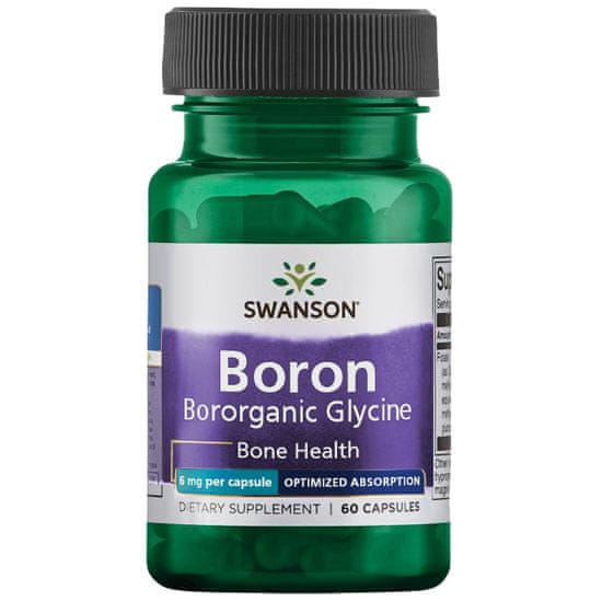 Swanson Boron iz Albion Boroganic Glycine (Bor glicinat), 6 mg, 60 kapsul