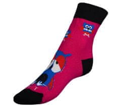 Nogavice Owl magenta - 39-42