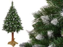 shumee Božično drevo iz umetnega diamantnega bora 160 cm na deblu Premium