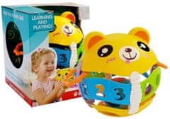 shumee Žoga Wańka Wstanka Teddy Bear Rattle Colorful 15 cm