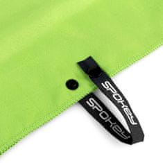 Spokey SIROCCO XL Hitro sušeča se brisača z odstranljivo sponko, zelena, 80 x 150 cm