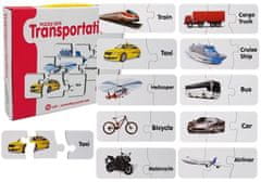Poučna uganka Transport Puzzle 10 povezav
