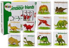 shumee Poučna uganka Dinozavri angleščina 10 povezav