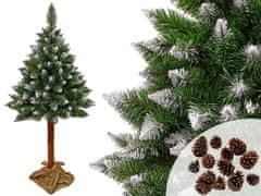 shumee Diamantni bor 3D na deblu 180 cm Snežne bleščice