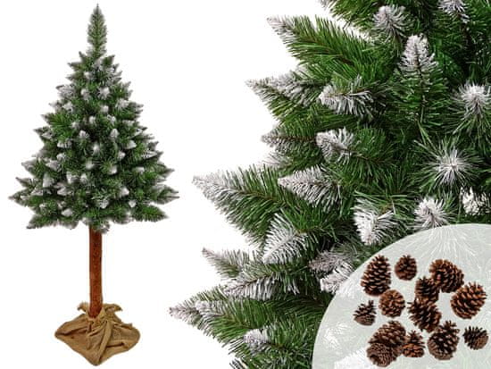 shumee Diamantni bor 3D na deblu 180 cm Snežne bleščice