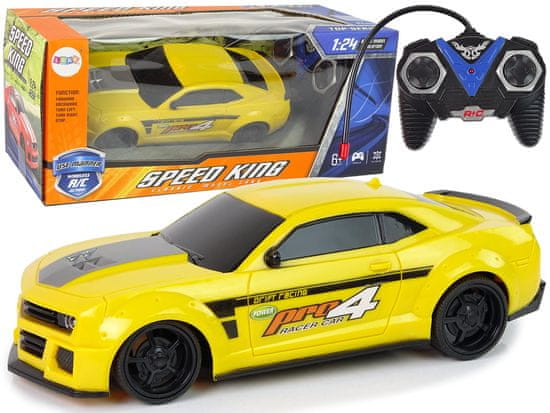 shumee Športni hitri avto daljinsko voden R/C rumen 1:24 Speed King