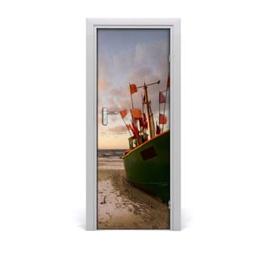 tulup.si Samolepilni tapete na vratih Ribiški čoln