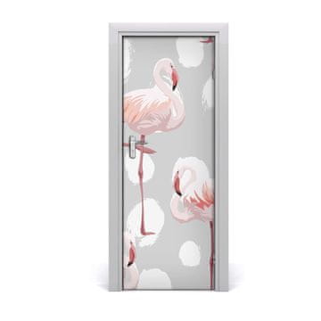 tulup.si Nalepka na vratih Flamingos in pike