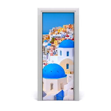tulup.si Tapete na vratih Mesto santorini