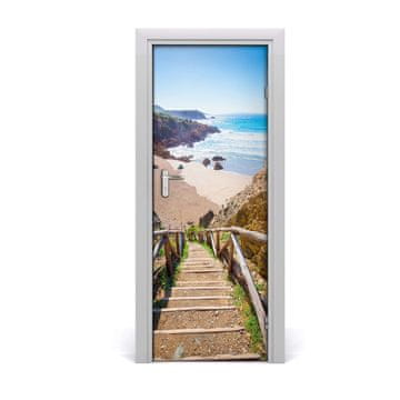 tulup.si Samolepilni tapete na vratih Pot do plaže