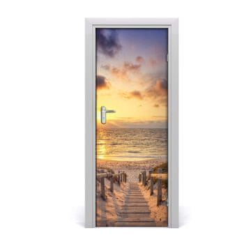 tulup.si Samolepilni tapete na vratih Pot do plaže