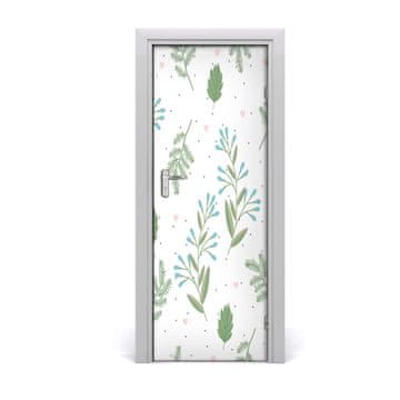 tulup.si Samolepilni tapete na vratih Listi in srca