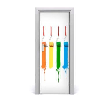 tulup.si Samolepilni tapete na vratih Paint valji