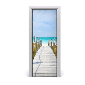 tulup.si Samolepilni tapete na vratih Pot do plaže