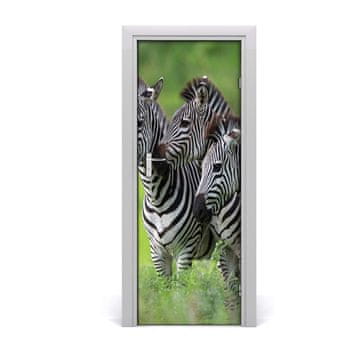 tulup.si Nalepka na vratih Tri zebre
