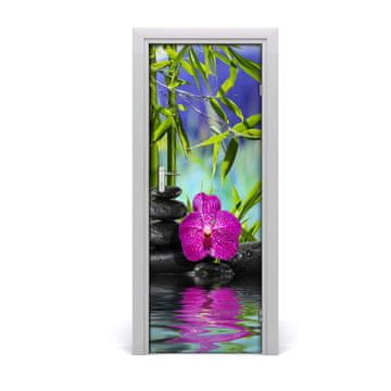 tulup.si Nalepka na vratih Orchid in bambusa