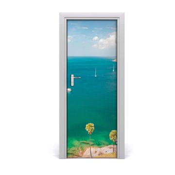 tulup.si Samolepilni tapete na vratih Jahte tajska