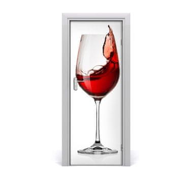 tulup.si Samolepilni tapete na vratih Rdeče vino