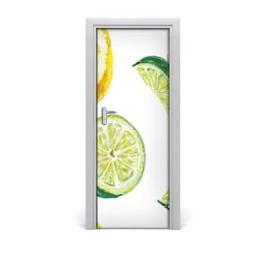 tulup.si Samolepilni tapete na vratih Limete in limone