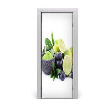 tulup.si Samolepilni tapete na vratih Citrusi in kamni