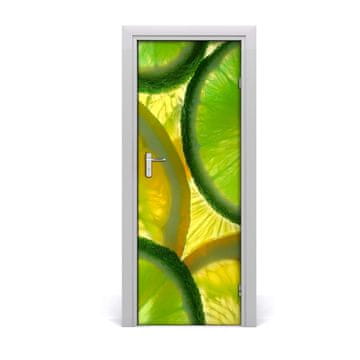 tulup.si Samolepilni tapete na vratih Lime in limone