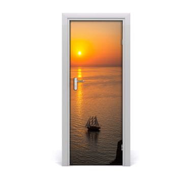 tulup.si Samolepilni tapete na vratih Sunset morje