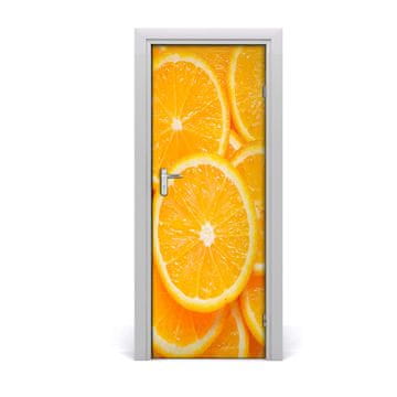 tulup.si Samolepilni tapete na vratih Oranžna rezine