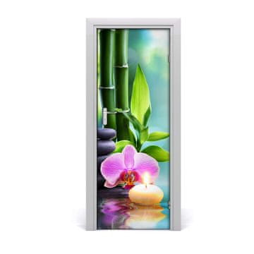 tulup.si Nalepka na vratih Orchid in bambusa