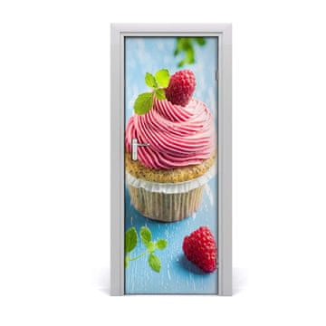 tulup.si Samolepilni tapete na vratih Maline cupcake