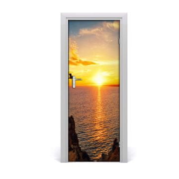 tulup.si Samolepilni tapete na vratih Sunset morje