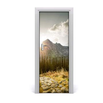 tulup.si Samolepilni tapete na vratih Sunset tatra