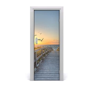 tulup.si Samolepilni tapete na vratih Pot do plaže