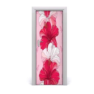 tulup.si Samolepilni tapete na vratih Hibiskus
