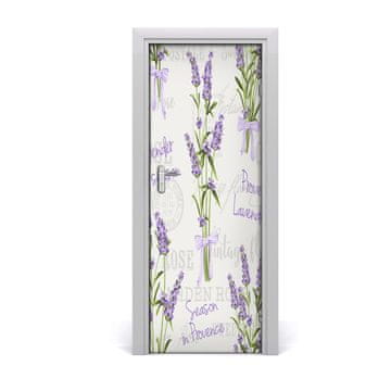tulup.si Samolepilni tapete na vratih Lavender