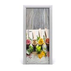 tulup.si Samolepilni tapete na vratih Začimbe 85x205 cm