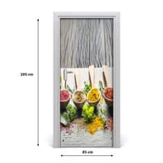 tulup.si Samolepilni tapete na vratih Začimbe 85x205 cm