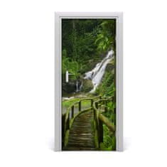 tulup.si Samolepilni tapete na vratih Pot v džungli 85x205 cm