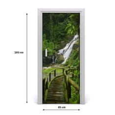 tulup.si Samolepilni tapete na vratih Pot v džungli 85x205 cm