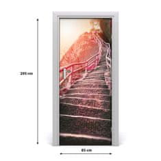 tulup.si Tapete na vratih Stopnice v gorah 85x205 cm