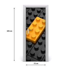 tulup.si Nalepka na vratih Lego opeke 75x205 cm
