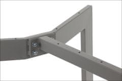 STEMA Kovinski nastavljiv okvir za mizo NY-HF05RB. Višina 72,5 cm, širina 78 cm. Dolžina nastavljiva v območju 105,5-145,5 cm. Siva.