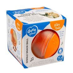 Duvo+ Ropotulja žoga oranžna 7,5x7,5x7,5cm z luknjo za priboljške