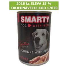 Smarty Dog Kosmiči govejega mesa, pločevinka 410 g