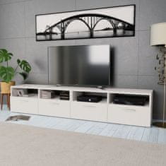 Vidaxl TV omarica 2 kosa iverna plošča 95x35x36 cm bela