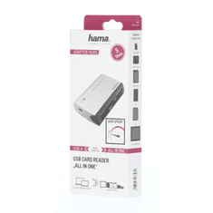 Hama Bralnik kartic USB All in One, USB-A 2.0, črno-srebrn